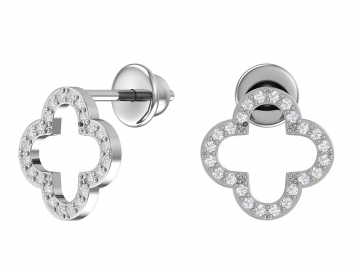 Ohrstecker aus 925er Sterling Silber mit Zirkonia 