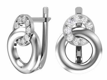 Ohrringe aus 925er Sterling Silber mit Zirkonia 