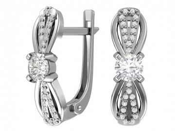 Ohrringe aus 925er Sterling Silber mit Zirkonia 