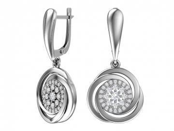 Ohrringe aus 925er Sterling Silber mit Zirkonia 