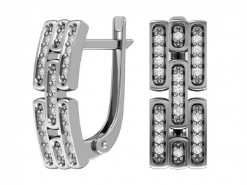 Ohrringe aus 925er Sterling Silber mit Zirkonia 