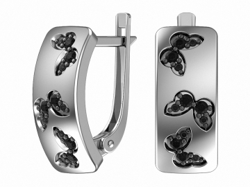 Ohrringe aus 925er Sterling Silber mit Zirkonia 