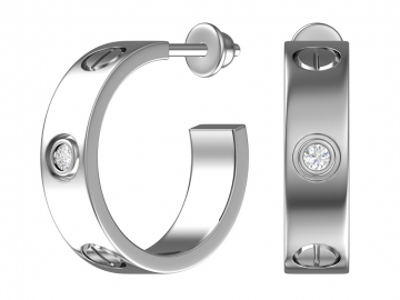 Ohrstecker aus 925er Sterling Silber mit Zirkonia 