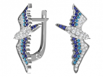 Ohrringe aus 925er Sterling Silber mit Zirkonia 
