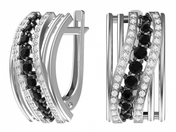 Ohrringe aus 925er Sterling Silber mit Zirkonia 