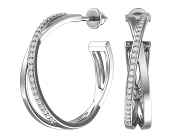 Ohrringe aus 925er Sterling Silber mit Zirkonia 