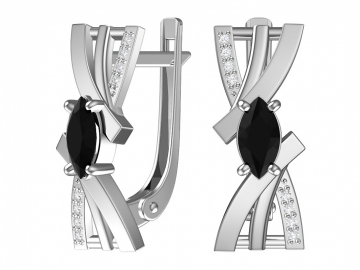 Ohrringe aus 925er Sterling Silber mit Zirkonia 