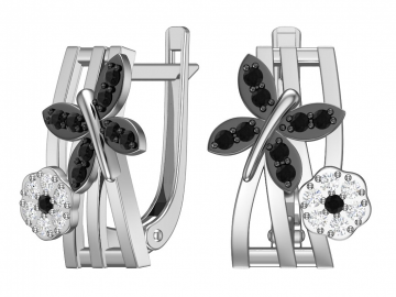 Ohrringe aus 925er Sterling Silber mit Zirkonia 