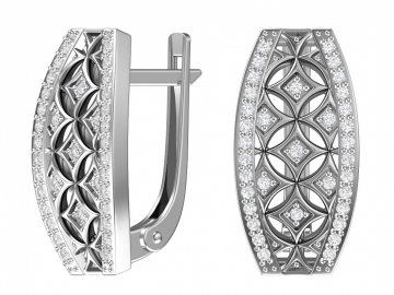 Ohrringe aus 925er Sterling Silber mit Zirkonia 