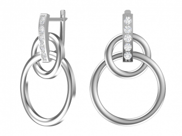 Ohrringe aus 925er Sterling Silber mit Zirkonia 