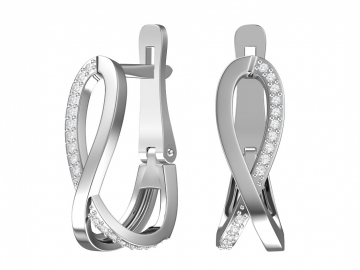 Ohrringe aus 925er Sterling Silber mit Zirkonia 