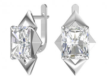 Ohrringe aus 925er Sterling Silber mit Zirkonia 