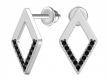 Ohrstecker aus 925er Sterling Silber mit Zirkonia 