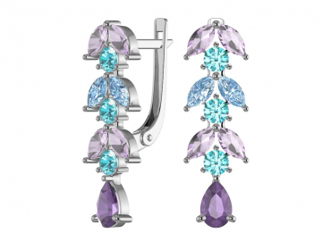 Ohrringe aus 925er Sterling Silber mit Zirkonia 