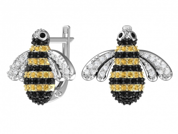 Ohrringe aus 925er Sterling Silber mit Zirkonia 