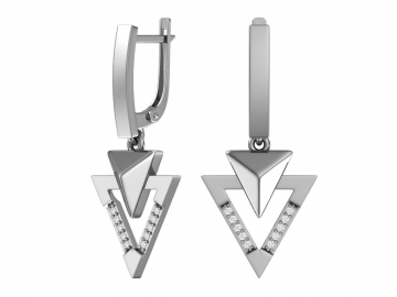 Ohrringe aus 925er Sterling Silber mit Zirkonia 