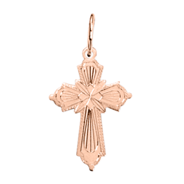 Kreuzanhänger aus Rotgold 585° 
