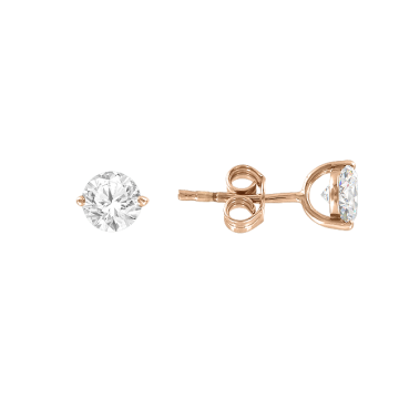 Ohrstecker aus Rotgold 585° mit Zirkonia 