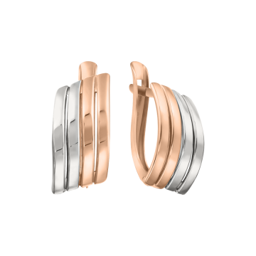 Ohrhänger aus Rot/ Weißgold 585° 