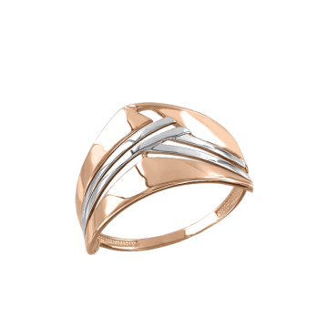 Lady´s ring in red gold of 585 assay value 
