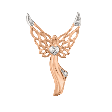 Anhänger aus Rotgold 585° mit Brillanten 