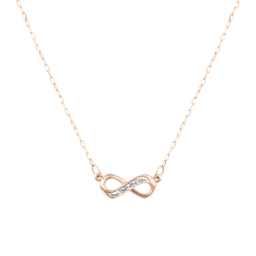 Collier aus Rotgold 585° mit  Brillanten 