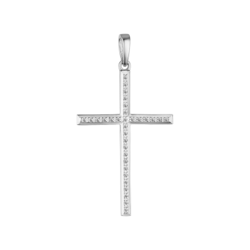 Weißgold 585° Anhänger mit Brillanten 