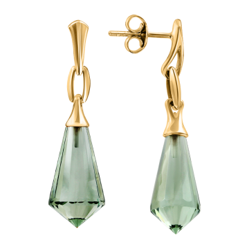 Gelb gold 585° (14K) Kinder Ohrstecker mit Amethyst 