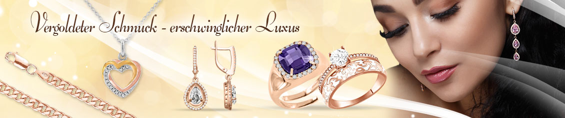 Vergoldete Schmuck