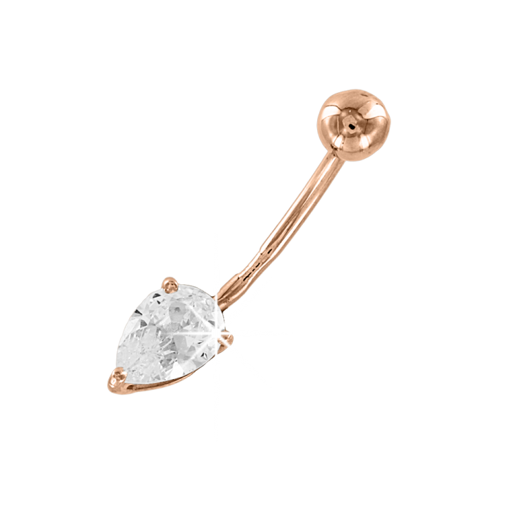 Золотая серьга в пупок 585 с фианитом.. Пирсинг в пупок золото 585. Золотая серьга в пупок 585. Золотой пирсинг в пупок 585.
